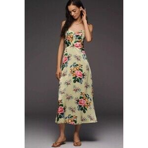 Anthropologie Jocelyn Sleeveless Slip Midi Dress by Maeve Sz M